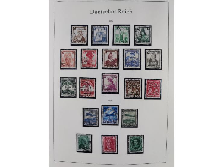 1872/1945, gestempelte Sammlung inkl. Dienstmarken ab Mi.-Nr. 1 mit schönem Brustschild-Teil, Mi.-Nr. 66 II (FA Jäschke-L. BP