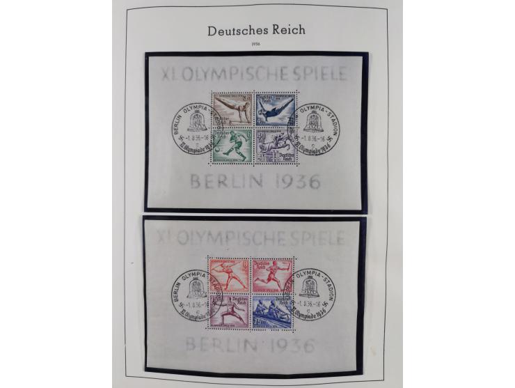 1872/1945, gestempelte Sammlung inkl. Dienstmarken ab Mi.-Nr. 1 mit schönem Brustschild-Teil, Mi.-Nr. 66 II (FA Jäschke-L. BP