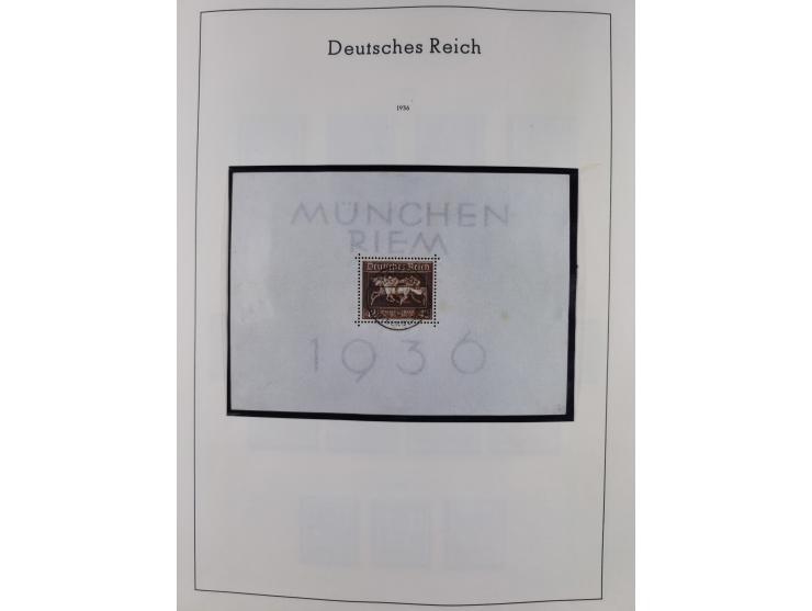 1872/1945, gestempelte Sammlung inkl. Dienstmarken ab Mi.-Nr. 1 mit schönem Brustschild-Teil, Mi.-Nr. 66 II (FA Jäschke-L. BP