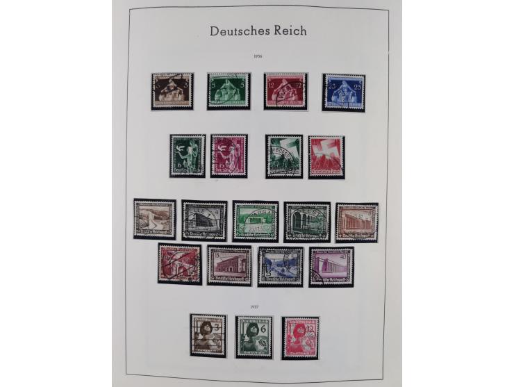 1872/1945, gestempelte Sammlung inkl. Dienstmarken ab Mi.-Nr. 1 mit schönem Brustschild-Teil, Mi.-Nr. 66 II (FA Jäschke-L. BP