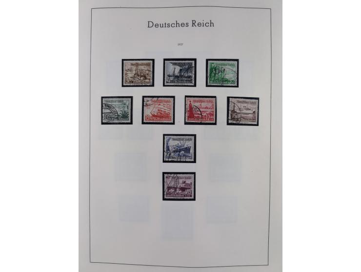 1872/1945, gestempelte Sammlung inkl. Dienstmarken ab Mi.-Nr. 1 mit schönem Brustschild-Teil, Mi.-Nr. 66 II (FA Jäschke-L. BP