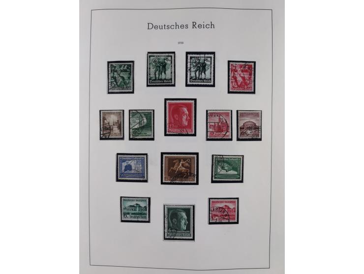 1872/1945, gestempelte Sammlung inkl. Dienstmarken ab Mi.-Nr. 1 mit schönem Brustschild-Teil, Mi.-Nr. 66 II (FA Jäschke-L. BP