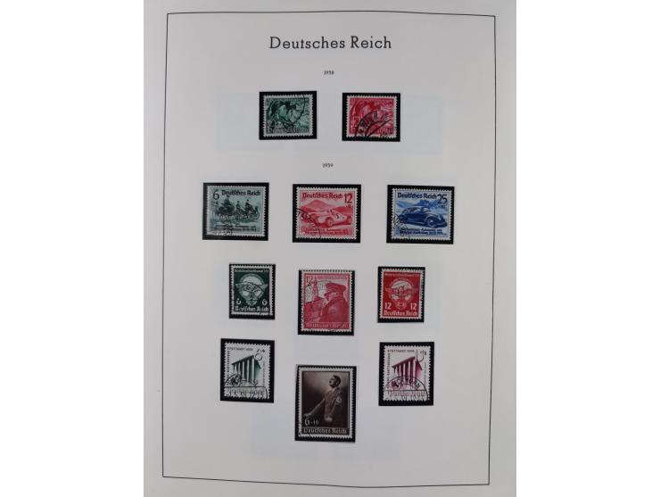 1872/1945, gestempelte Sammlung inkl. Dienstmarken ab Mi.-Nr. 1 mit schönem Brustschild-Teil, Mi.-Nr. 66 II (FA Jäschke-L. BP