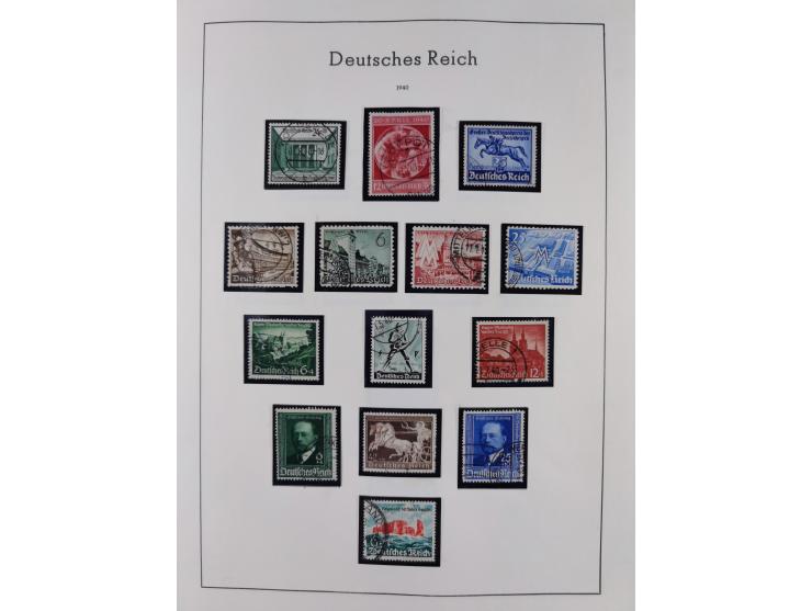 1872/1945, gestempelte Sammlung inkl. Dienstmarken ab Mi.-Nr. 1 mit schönem Brustschild-Teil, Mi.-Nr. 66 II (FA Jäschke-L. BP