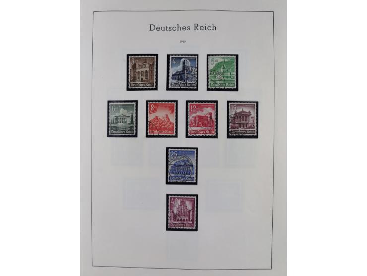 1872/1945, gestempelte Sammlung inkl. Dienstmarken ab Mi.-Nr. 1 mit schönem Brustschild-Teil, Mi.-Nr. 66 II (FA Jäschke-L. BP