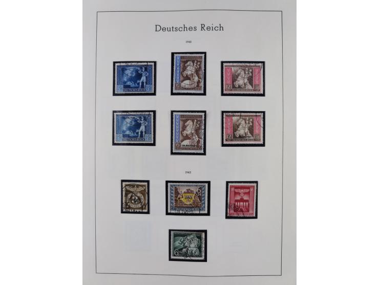 1872/1945, gestempelte Sammlung inkl. Dienstmarken ab Mi.-Nr. 1 mit schönem Brustschild-Teil, Mi.-Nr. 66 II (FA Jäschke-L. BP