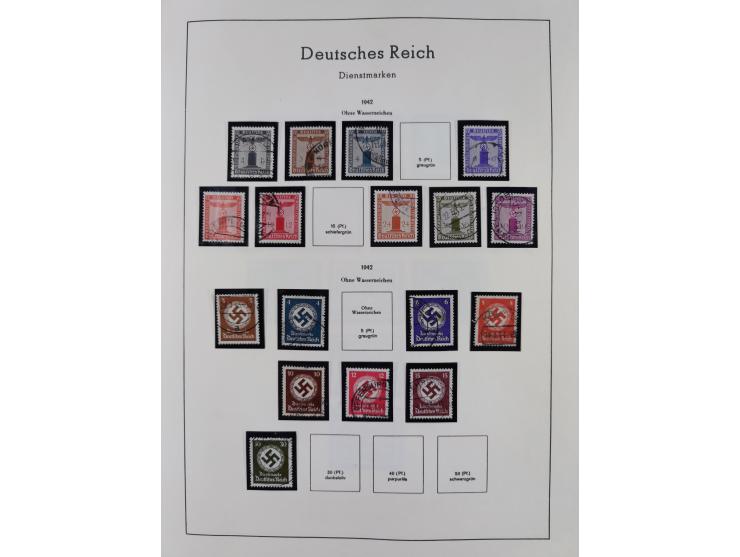 1872/1945, gestempelte Sammlung inkl. Dienstmarken ab Mi.-Nr. 1 mit schönem Brustschild-Teil, Mi.-Nr. 66 II (FA Jäschke-L. BP