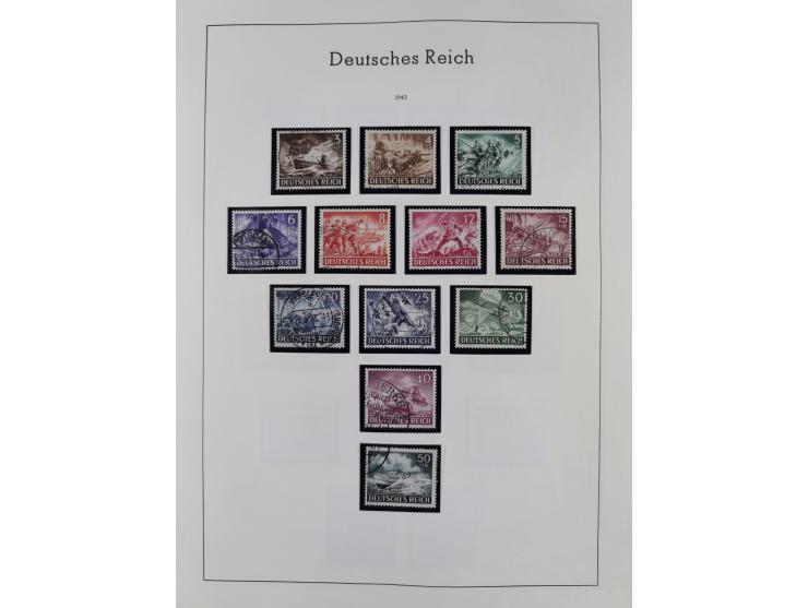 1872/1945, gestempelte Sammlung inkl. Dienstmarken ab Mi.-Nr. 1 mit schönem Brustschild-Teil, Mi.-Nr. 66 II (FA Jäschke-L. BP