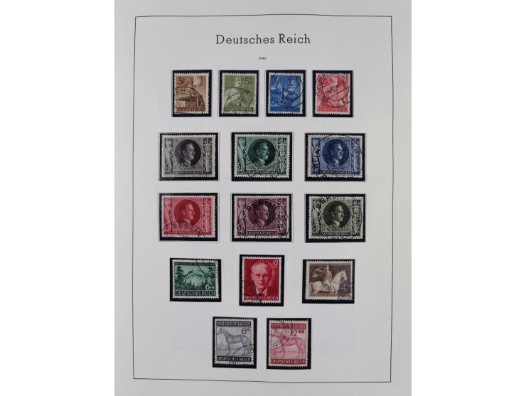 1872/1945, gestempelte Sammlung inkl. Dienstmarken ab Mi.-Nr. 1 mit schönem Brustschild-Teil, Mi.-Nr. 66 II (FA Jäschke-L. BP