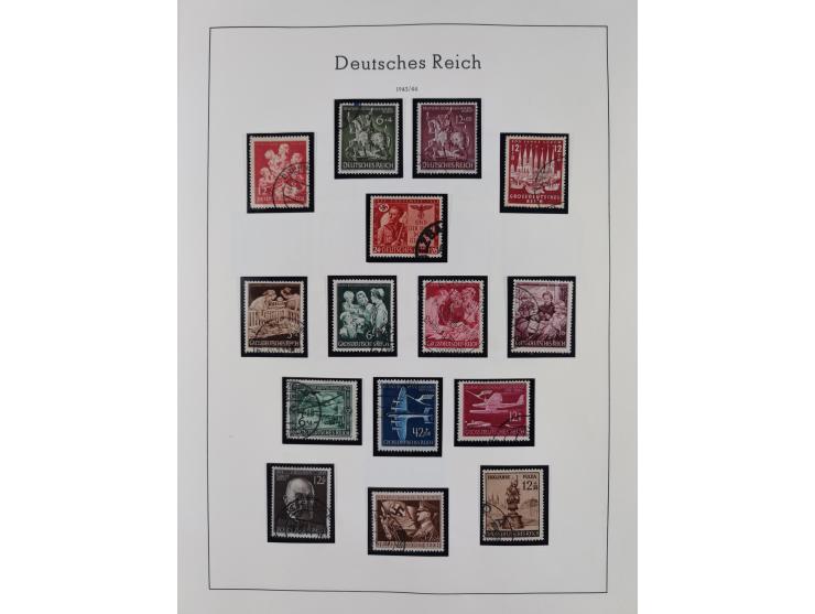 1872/1945, gestempelte Sammlung inkl. Dienstmarken ab Mi.-Nr. 1 mit schönem Brustschild-Teil, Mi.-Nr. 66 II (FA Jäschke-L. BP