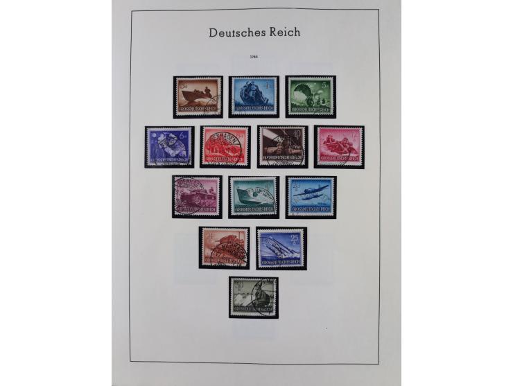 1872/1945, gestempelte Sammlung inkl. Dienstmarken ab Mi.-Nr. 1 mit schönem Brustschild-Teil, Mi.-Nr. 66 II (FA Jäschke-L. BP