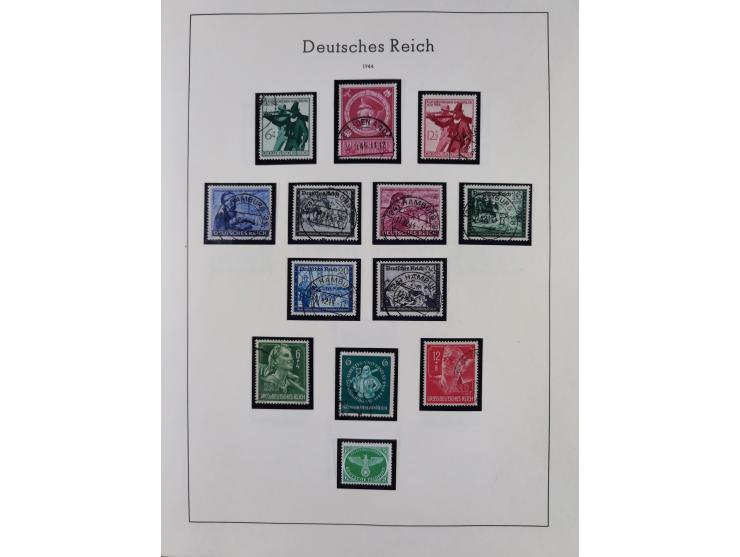 1872/1945, gestempelte Sammlung inkl. Dienstmarken ab Mi.-Nr. 1 mit schönem Brustschild-Teil, Mi.-Nr. 66 II (FA Jäschke-L. BP