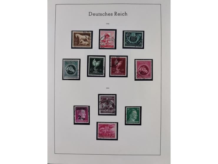 1872/1945, gestempelte Sammlung inkl. Dienstmarken ab Mi.-Nr. 1 mit schönem Brustschild-Teil, Mi.-Nr. 66 II (FA Jäschke-L. BP