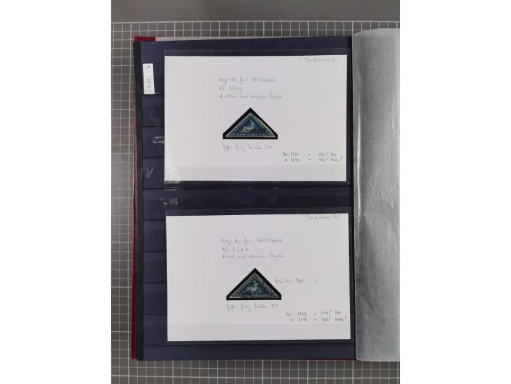 1843/1940 (ca.) kleine Partie im Steckbuch, dabei Brasilien Mi. 1 und Paar Mi. 6, Sperati-Fälschung Zürich 2, Penny Black, Al