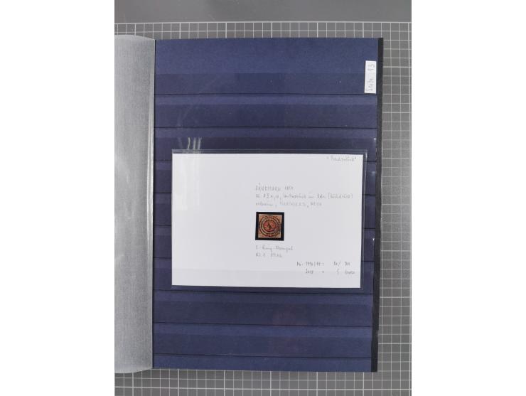 1843/1940 (ca.) kleine Partie im Steckbuch, dabei Brasilien Mi. 1 und Paar Mi. 6, Sperati-Fälschung Zürich 2, Penny Black, Al