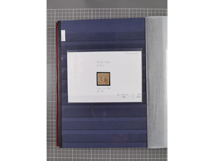 1843/1940 (ca.) kleine Partie im Steckbuch, dabei Brasilien Mi. 1 und Paar Mi. 6, Sperati-Fälschung Zürich 2, Penny Black, Al