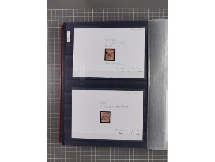 1843/1940 (ca.) kleine Partie im Steckbuch, dabei Brasilien Mi. 1 und Paar Mi. 6, Sperati-Fälschung Zürich 2, Penny Black, Al