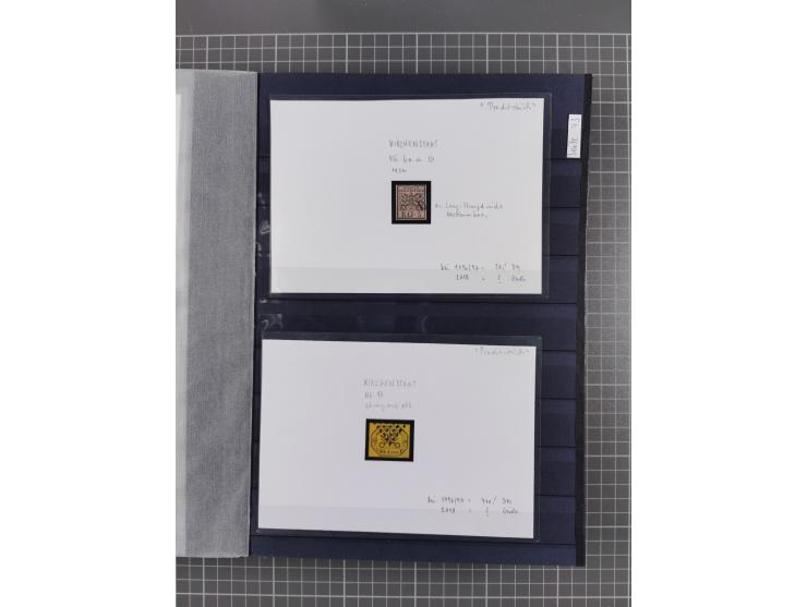 1843/1940 (ca.) kleine Partie im Steckbuch, dabei Brasilien Mi. 1 und Paar Mi. 6, Sperati-Fälschung Zürich 2, Penny Black, Al