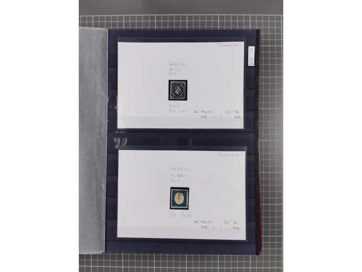 1843/1940 (ca.) kleine Partie im Steckbuch, dabei Brasilien Mi. 1 und Paar Mi. 6, Sperati-Fälschung Zürich 2, Penny Black, Al