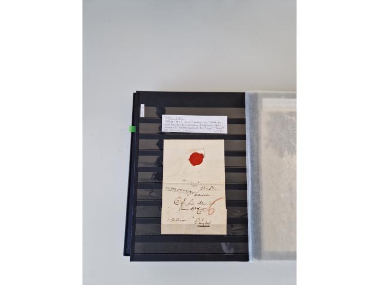 SIGMARINGEN: 1823/2000 (ca.), Heimatssammlung &nbsp;in 14 Steckbüchern, mit einigen hundert Briefen, Karten und Ganzsachen (v