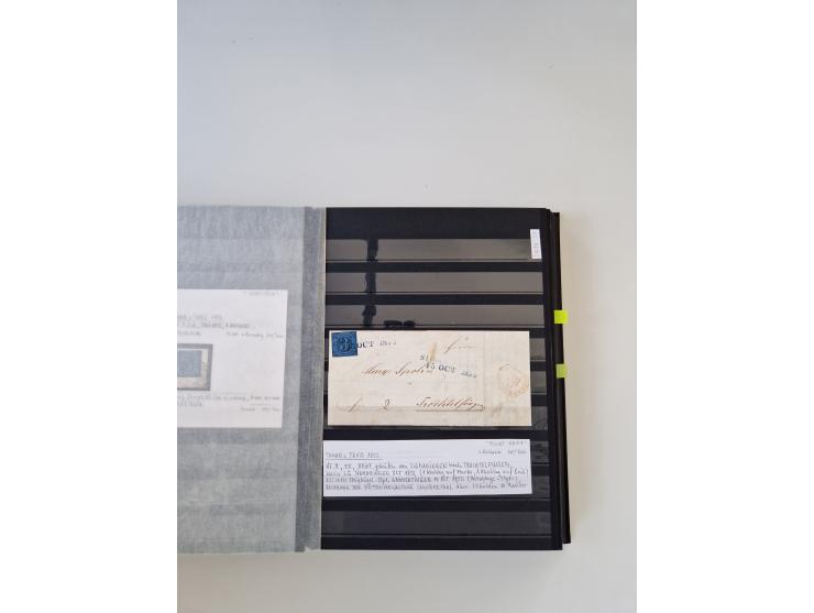 SIGMARINGEN: 1823/2000 (ca.), Heimatssammlung &nbsp;in 14 Steckbüchern, mit einigen hundert Briefen, Karten und Ganzsachen (v