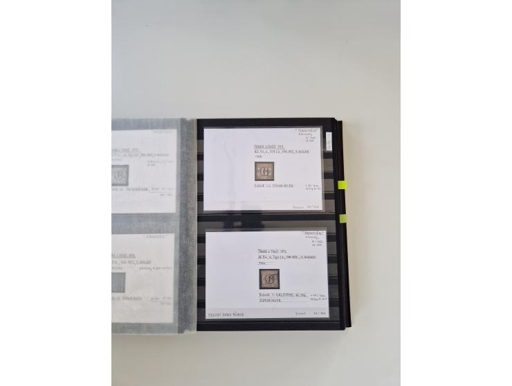 SIGMARINGEN: 1823/2000 (ca.), Heimatssammlung &nbsp;in 14 Steckbüchern, mit einigen hundert Briefen, Karten und Ganzsachen (v