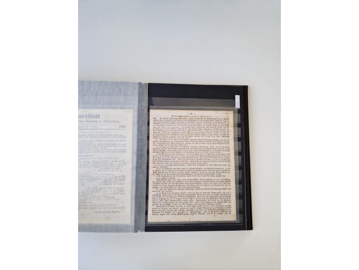 SIGMARINGEN: 1823/2000 (ca.), Heimatssammlung &nbsp;in 14 Steckbüchern, mit einigen hundert Briefen, Karten und Ganzsachen (v