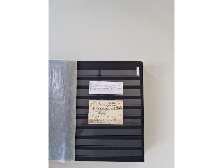 SIGMARINGEN: 1823/2000 (ca.), Heimatssammlung &nbsp;in 14 Steckbüchern, mit einigen hundert Briefen, Karten und Ganzsachen (v