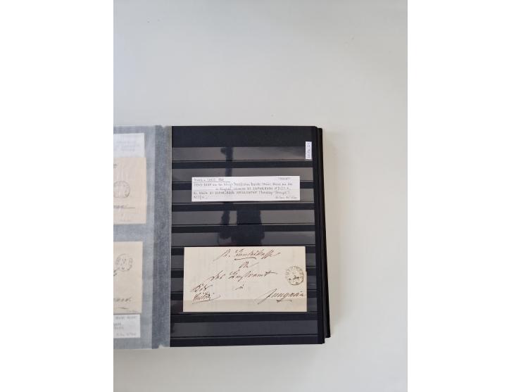 SIGMARINGEN: 1823/2000 (ca.), Heimatssammlung &nbsp;in 14 Steckbüchern, mit einigen hundert Briefen, Karten und Ganzsachen (v