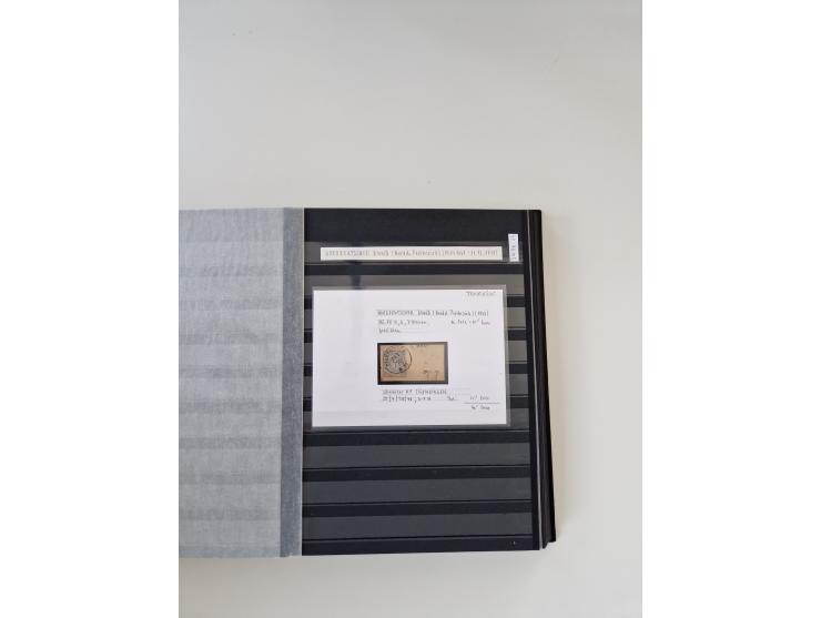 SIGMARINGEN: 1823/2000 (ca.), Heimatssammlung &nbsp;in 14 Steckbüchern, mit einigen hundert Briefen, Karten und Ganzsachen (v