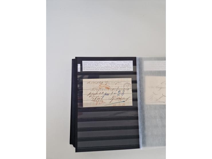 SIGMARINGEN: 1823/2000 (ca.), Heimatssammlung &nbsp;in 14 Steckbüchern, mit einigen hundert Briefen, Karten und Ganzsachen (v