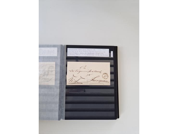 SIGMARINGEN: 1823/2000 (ca.), Heimatssammlung &nbsp;in 14 Steckbüchern, mit einigen hundert Briefen, Karten und Ganzsachen (v