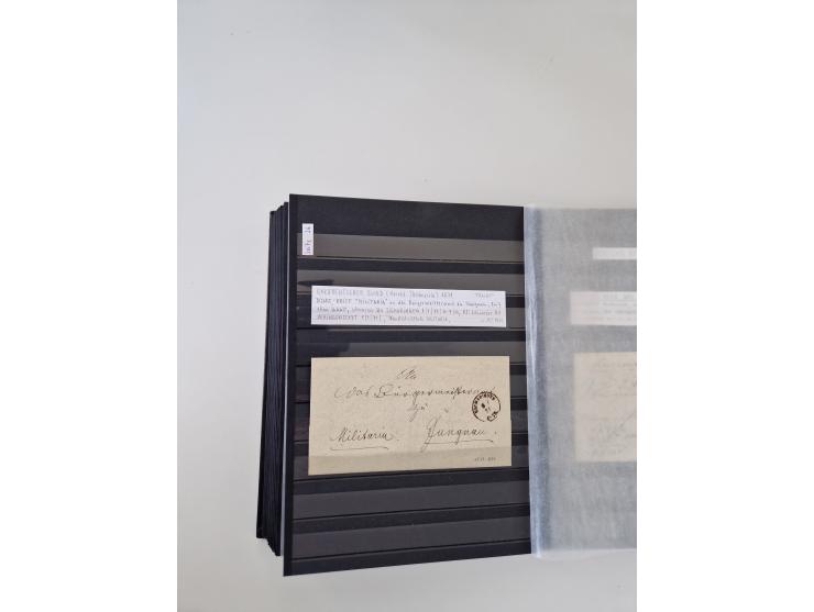 SIGMARINGEN: 1823/2000 (ca.), Heimatssammlung &nbsp;in 14 Steckbüchern, mit einigen hundert Briefen, Karten und Ganzsachen (v