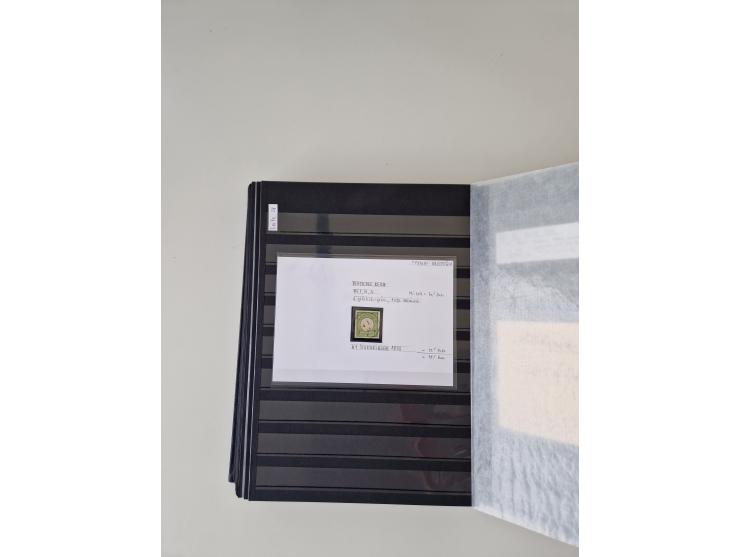 SIGMARINGEN: 1823/2000 (ca.), Heimatssammlung &nbsp;in 14 Steckbüchern, mit einigen hundert Briefen, Karten und Ganzsachen (v