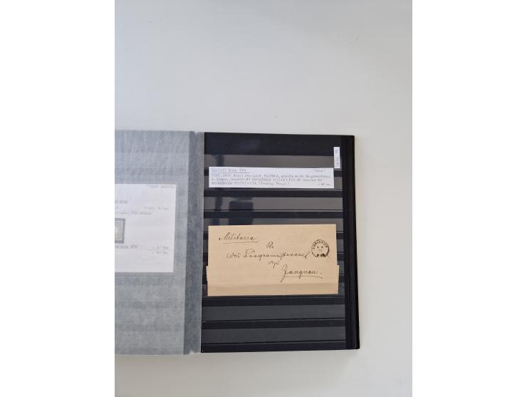 SIGMARINGEN: 1823/2000 (ca.), Heimatssammlung &nbsp;in 14 Steckbüchern, mit einigen hundert Briefen, Karten und Ganzsachen (v