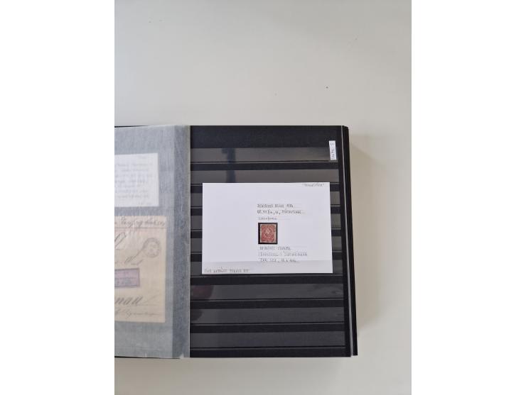 SIGMARINGEN: 1823/2000 (ca.), Heimatssammlung &nbsp;in 14 Steckbüchern, mit einigen hundert Briefen, Karten und Ganzsachen (v