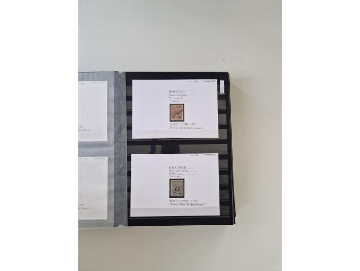 SIGMARINGEN: 1823/2000 (ca.), Heimatssammlung &nbsp;in 14 Steckbüchern, mit einigen hundert Briefen, Karten und Ganzsachen (v