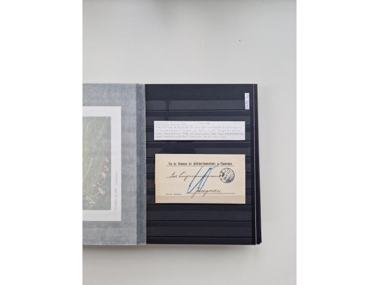 SIGMARINGEN: 1823/2000 (ca.), Heimatssammlung &nbsp;in 14 Steckbüchern, mit einigen hundert Briefen, Karten und Ganzsachen (v