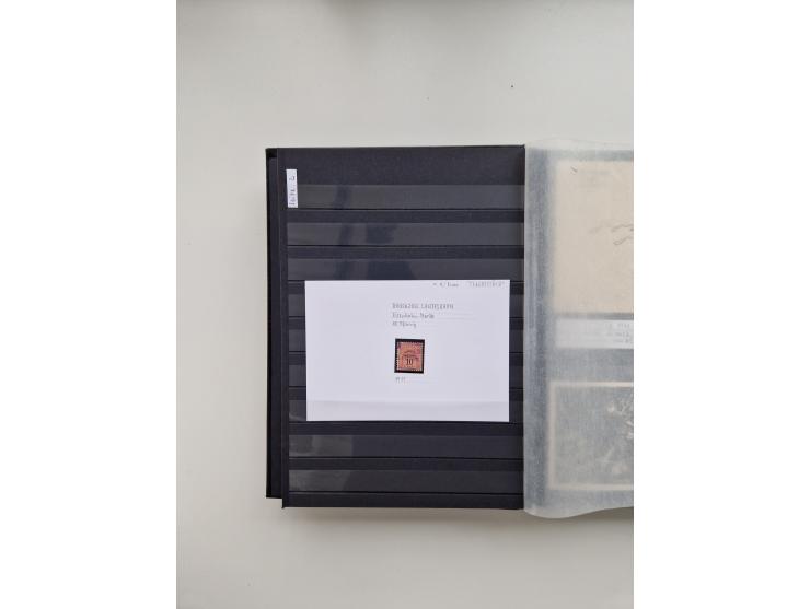 SIGMARINGEN: 1823/2000 (ca.), Heimatssammlung &nbsp;in 14 Steckbüchern, mit einigen hundert Briefen, Karten und Ganzsachen (v