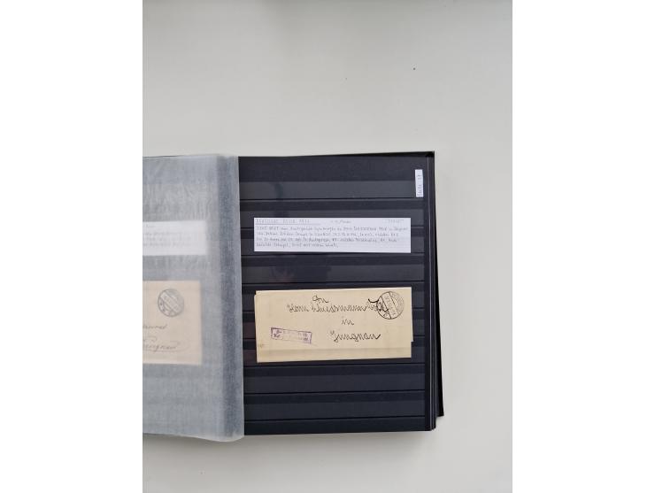 SIGMARINGEN: 1823/2000 (ca.), Heimatssammlung &nbsp;in 14 Steckbüchern, mit einigen hundert Briefen, Karten und Ganzsachen (v