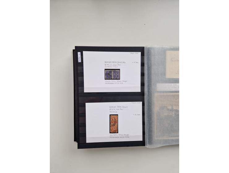 SIGMARINGEN: 1823/2000 (ca.), Heimatssammlung &nbsp;in 14 Steckbüchern, mit einigen hundert Briefen, Karten und Ganzsachen (v