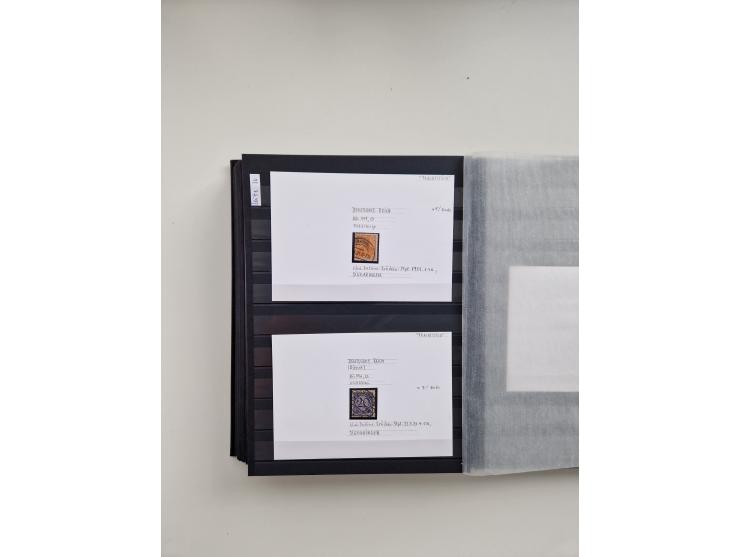 SIGMARINGEN: 1823/2000 (ca.), Heimatssammlung &nbsp;in 14 Steckbüchern, mit einigen hundert Briefen, Karten und Ganzsachen (v