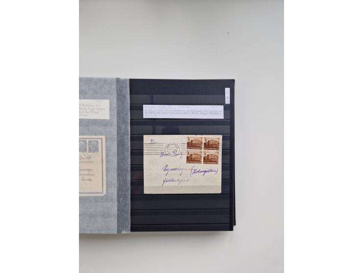 SIGMARINGEN: 1823/2000 (ca.), Heimatssammlung &nbsp;in 14 Steckbüchern, mit einigen hundert Briefen, Karten und Ganzsachen (v