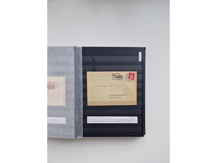 SIGMARINGEN: 1823/2000 (ca.), Heimatssammlung &nbsp;in 14 Steckbüchern, mit einigen hundert Briefen, Karten und Ganzsachen (v