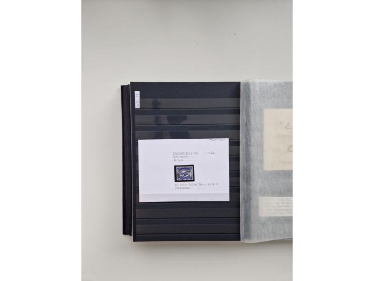 SIGMARINGEN: 1823/2000 (ca.), Heimatssammlung &nbsp;in 14 Steckbüchern, mit einigen hundert Briefen, Karten und Ganzsachen (v