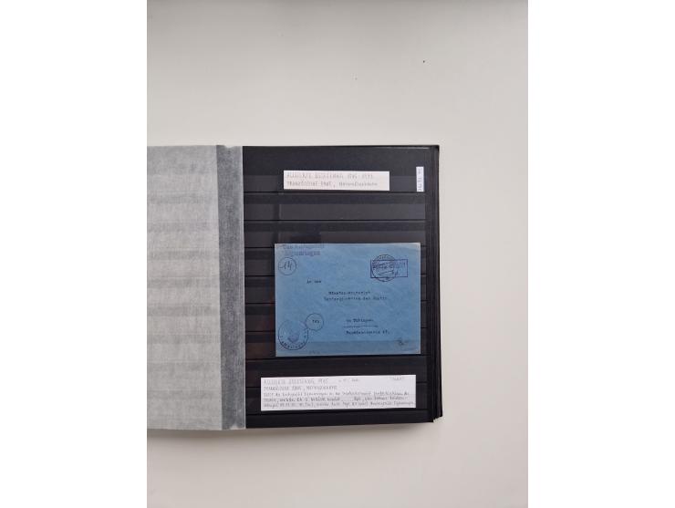 SIGMARINGEN: 1823/2000 (ca.), Heimatssammlung &nbsp;in 14 Steckbüchern, mit einigen hundert Briefen, Karten und Ganzsachen (v