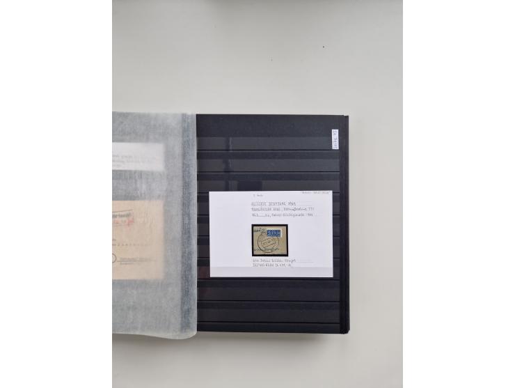 SIGMARINGEN: 1823/2000 (ca.), Heimatssammlung &nbsp;in 14 Steckbüchern, mit einigen hundert Briefen, Karten und Ganzsachen (v