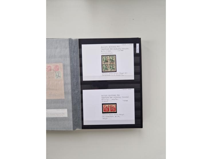 SIGMARINGEN: 1823/2000 (ca.), Heimatssammlung &nbsp;in 14 Steckbüchern, mit einigen hundert Briefen, Karten und Ganzsachen (v