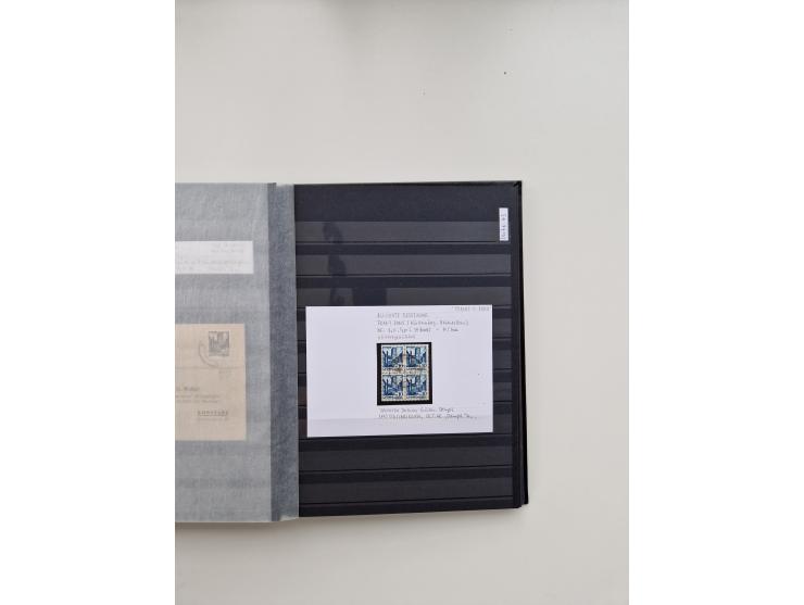 SIGMARINGEN: 1823/2000 (ca.), Heimatssammlung &nbsp;in 14 Steckbüchern, mit einigen hundert Briefen, Karten und Ganzsachen (v