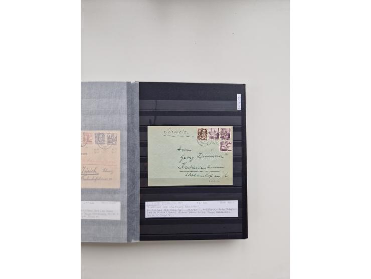 SIGMARINGEN: 1823/2000 (ca.), Heimatssammlung &nbsp;in 14 Steckbüchern, mit einigen hundert Briefen, Karten und Ganzsachen (v